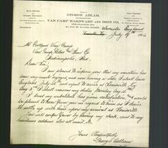 Letterhead - Office of George Adlam