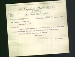Letterhead - The Cuyahoga Steel & Wire  Co.