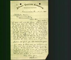 Business Letterhead - Adams Express Company