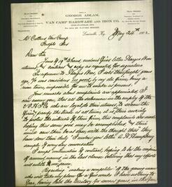 Letterhead - Office of George Adlam