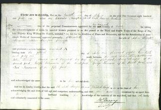 Deed by Married Women - Elizabeth Sharpe Clough-Original Ancestry