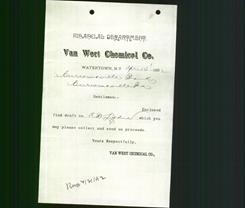 Business Letterhead - Van Wert Chemical Company