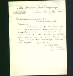 Letterhead - The Burden Iron Company
