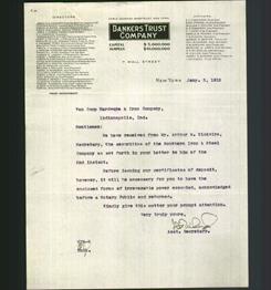 Letterhead - Bankers Trust Company