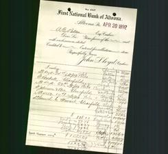 Bank Letterhead - First National Bank of Altoona