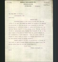 Letterhead - Biddle Purchasing Co.