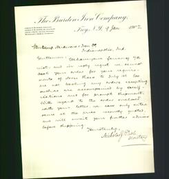 Letterhead - The Burden Iron Company