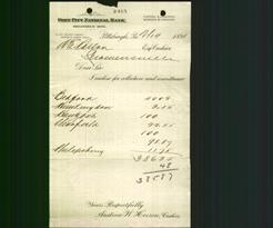 Bank Letterhead - Fort Pitt National Bank