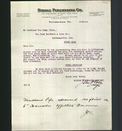 Letterhead - Biddle Purchasing Co.