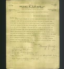 Letterhead - Henry W. Savage