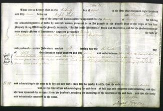 Deed by Married Women - Eleanor Marson and Amelia Rathbone-Original Ancestry