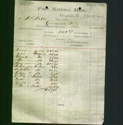 Bank Letterhead - First National Bank