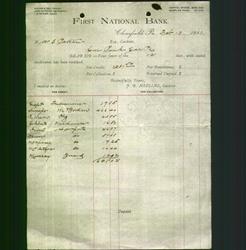 Bank Letterhead - First National Bank