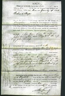 Deed by Married Women - Mary Stones, Eliza Barrington and Elizabeth Cundift-Original Ancestry