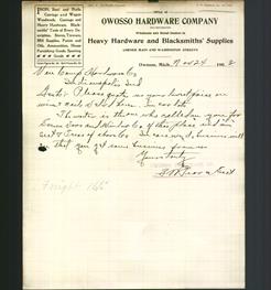 Letterhead - Owosso Hardware Company