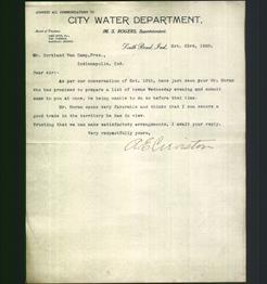 Letterhead - City Water Department