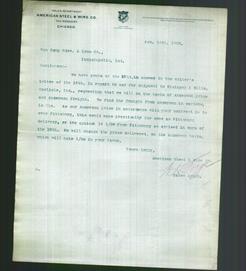 Letterhead - American Steel & Wire Co.