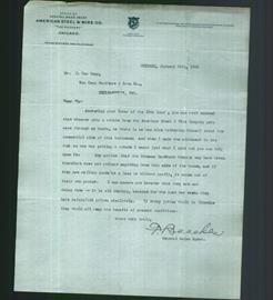Letterhead - American Steel & Wire Co.