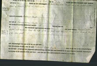 Deed by Married Women - Catherine Bratt Taylor-Original Ancestry