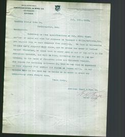 Letterhead - American Steel & Wire Co.