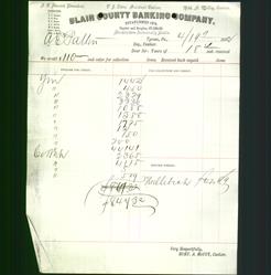 Bank Letterhead - Blair County Banking Company