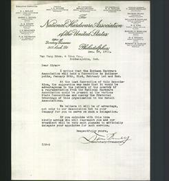 Letterhead - The National Hardware Association of the United States