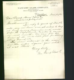 Letterhead - VanCamp Glass Company