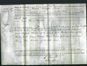 Deed by Married Women - Sarah Goffe Burton-Original Ancestry