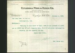 Letterhead - Cuyahoga Wire & Fence Co.