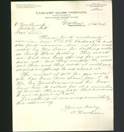 Letterhead - VanCamp Glass Company