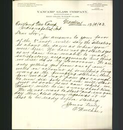 Letterhead - VanCamp Glass Company