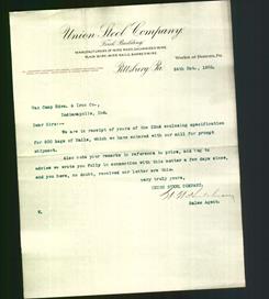 Letterhead - Union Steel Company