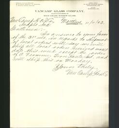 Letterhead - VanCamp Glass Company