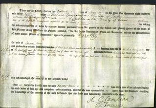 Deed by Married Women - Dorothy Clewe-Original Ancestry
