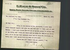 Letterhead - E. Rauh & Sons' Co.