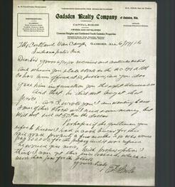 Letterhead - Gadsden Reality Company