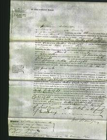 Court of Common Pleas - Susanna Arther Cartwright-Original Ancestry