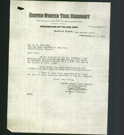 Letterhead - United States Tire Company