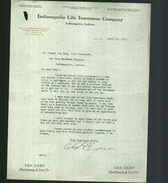 Letterhead - Indianapolis Life Insurance Company