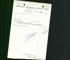 Bank Letterhead - Merchants & Manufacturers National Bank