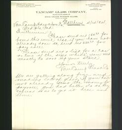 Letterhead - VanCamp Glass Company