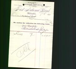 Bank Letterhead - First National Bank