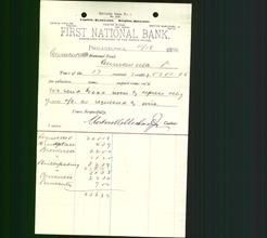 Bank Letterhead - First National Bank