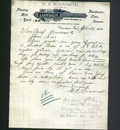 Letterhead - M.A. Bosworth