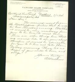 Letterhead - VanCamp Glass Company