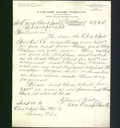 Letterhead - VanCamp Glass Company