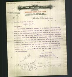 Letterhead - Belfont Iron Works Company