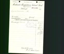 Bank Letterhead - Merchants & Manufacturers National Bank