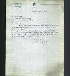 Letterhead - American Steel & Wire Co.