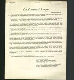 Letterhead - Gas Consumers' League